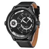 Unique Design Calendar Creative Watch Genuine Leather Strap Quartz Watches